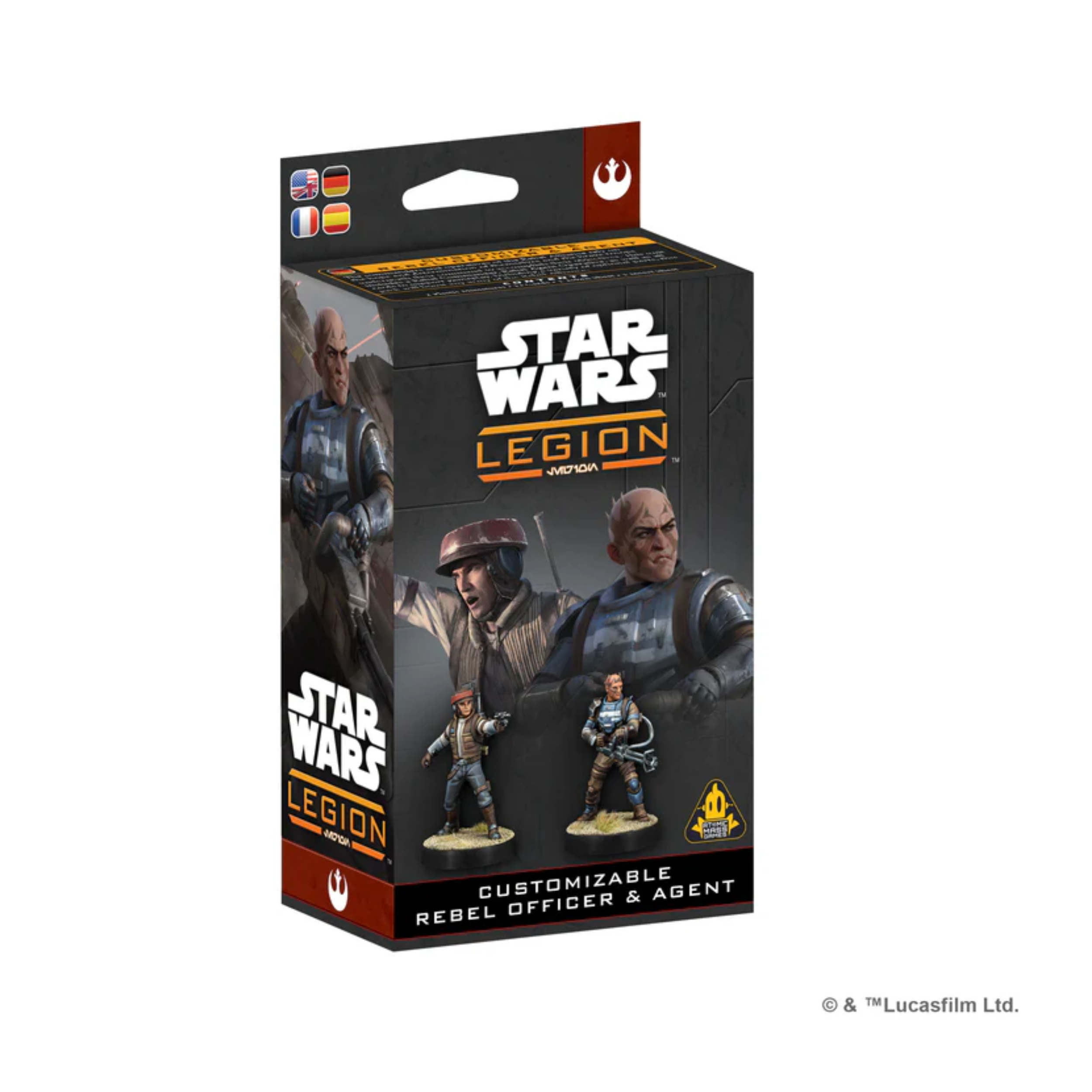 Star Wars Legion Customizable Rebel Officer & Agent - A Muse N Games